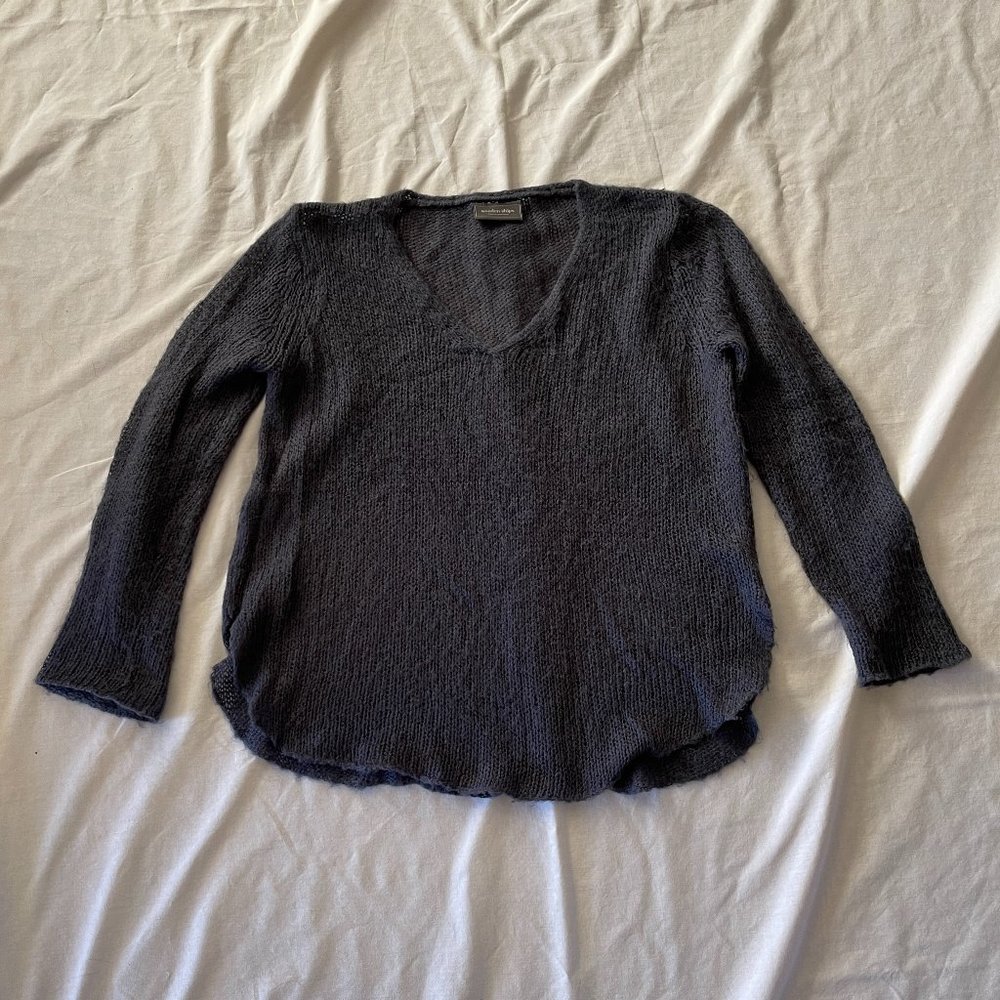 Wooden Ships Navy Blue Tunic Sweater